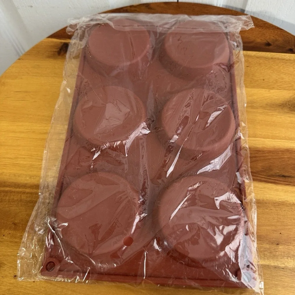 Silicone English Muffin Tart Mold 2 Pack NEW Cottage Baking Chef Multipurpose